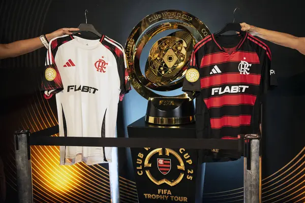 Rio de Janeiro (RJ), 05 / 05 / 2025 - CLUB World CUP TROPHY Tour - FIFA Dünya Kulüpler Kupası Kupası Kupası Flamengo Müzesi 'nde.       