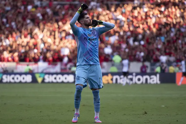 Rio de Janeiro, Rio de Janeiro, Brezilya - 27 Nisan 2025. Flamengo x Corinthians Maracana Stadyumunda.                  