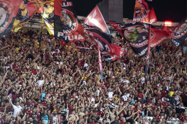Rio de Janeiro (RJ), 10/05/2025 - FLAMENGO X BAHIA. Brezilya Şampiyonası için Maracana 'da Flamengo x Bahia maçı.                       