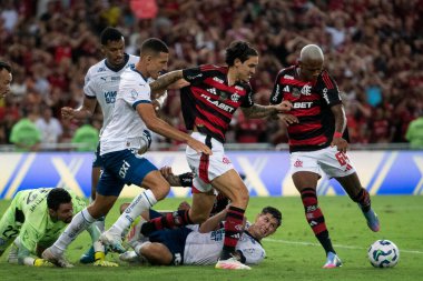 Rio de Janeiro (RJ), 10/05/2025 - FLAMENGO X BAHIA. Brezilya Şampiyonası için Maracana 'da Flamengo x Bahia maçı.                       
