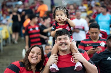 Rio de Janeiro (RJ), 10/05/2025 - FLAMENGO X BAHIA. Brezilya Şampiyonası için Maracana 'da Flamengo x Bahia maçı.                       