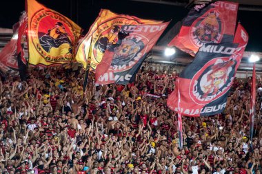 Rio de Janeiro (RJ), 10/05/2025 - FLAMENGO X BAHIA. Brezilya Şampiyonası için Maracana 'da Flamengo x Bahia maçı.                       