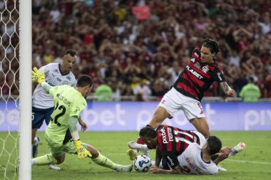 Rio de Janeiro (RJ), 10/05/2025 - FLAMENGO X BAHIA. Brezilya Şampiyonası için Maracana 'da Flamengo x Bahia maçı.                       