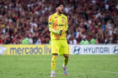 Rio de Janeiro, Rio de Janeiro, Brezilya - 15 Mayıs 2025. Maracana Stadyumu 'nda Flamengo x LDU.                         