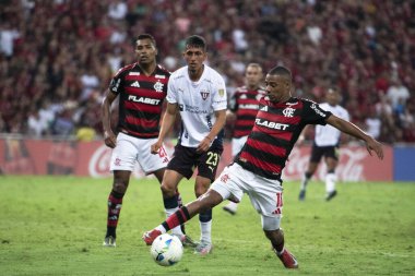 Rio de Janeiro, Rio de Janeiro, Brezilya - 15 Mayıs 2025. Maracana Stadyumu 'nda Flamengo x LDU.                         