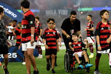 Rio de Janeiro (RJ), 18/05/2025 - FLAMENGO X BOTAFOGO. Maracana 'daki Brezilya Şampiyonası için Flamengo x Botafogo maçı.                           