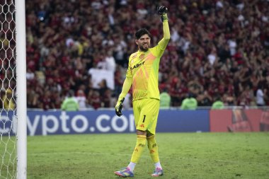 Rio de Janeiro, Rio de Janeiro, Brezilya - 15 Mayıs 2025. Maracana Stadyumu 'nda Flamengo x LDU.                         
