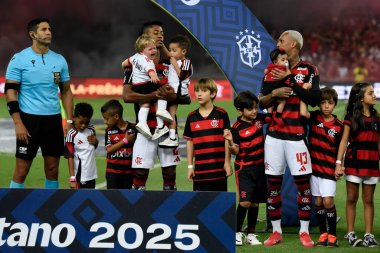 Rio de Janeiro (RJ), 18/05/2025 - FLAMENGO X BOTAFOGO. Maracana 'daki Brezilya Şampiyonası için Flamengo x Botafogo maçı.                           
