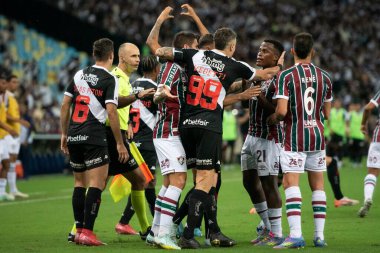 Rio de Janeiro (RJ), 24/05/2025 - FLUMINENSE X VASCO. Maracana 'daki Brezilya Şampiyonası için Fluminense ve Vasco arasındaki maç.                         