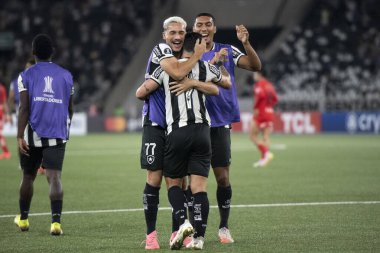 Rio de Janeiro, Rio de Janeiro, Brezilya - 27 Mayıs 2025. Botafogo x Universidad de Chile (CHI) Nilton Santos Stadyumu 'ndaki Libertadores' te.               