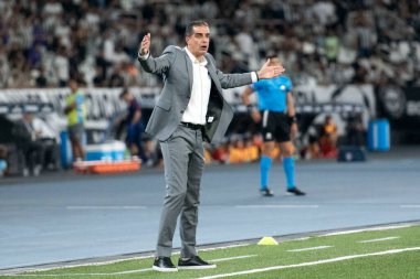 Rio de Janeiro, Rio de Janeiro, Brezilya - 27 Mayıs 2025. Botafogo x Universidad de Chile (CHI) Nilton Santos Stadyumu 'ndaki Libertadores' te.               