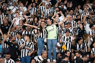 Rio de Janeiro, Rio de Janeiro, Brezilya - 27 Mayıs 2025. Botafogo x Universidad de Chile (CHI) Nilton Santos Stadyumu 'ndaki Libertadores' te.               