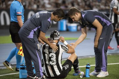 Rio de Janeiro, Rio de Janeiro, Brezilya - 27 Mayıs 2025. Botafogo x Universidad de Chile (CHI) Nilton Santos Stadyumu 'ndaki Libertadores' te.               