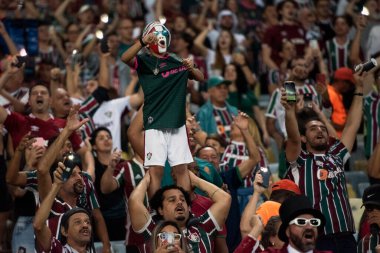 Rio de Janeiro, Rio de Janeiro, Brezilya - 29 Mayıs 2025. Fluminense X Once Caldas Güney Amerika için Maracana Stadyumu 'nda.                