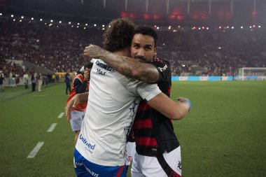 Rio de Janeiro, Rio de Janeiro, Brezilya - Haziran 01, 2025. Brezilya Şampiyonası için Maracana Stadyumu 'nda Flamengo x Fortaleza.                 