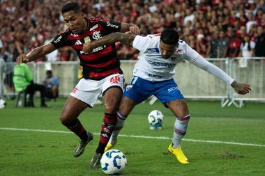 Rio de Janeiro, Rio de Janeiro, Brezilya - Haziran 01, 2025. Brezilya Şampiyonası için Maracana Stadyumu 'nda Flamengo x Fortaleza.                 