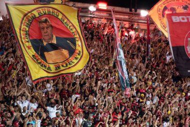 Rio de Janeiro, Rio de Janeiro, Brezilya - Haziran 01, 2025. Brezilya Şampiyonası için Maracana Stadyumu 'nda Flamengo x Fortaleza.                 