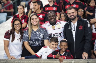 Rio de Janeiro, Rio de Janeiro, Brezilya - Haziran 01, 2025. Brezilya Şampiyonası için Maracana Stadyumu 'nda Flamengo x Fortaleza.                 