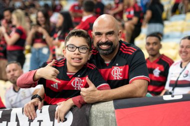 Rio de Janeiro, Rio de Janeiro, Brezilya - Haziran 01, 2025. Brezilya Şampiyonası için Maracana Stadyumu 'nda Flamengo x Fortaleza.                 