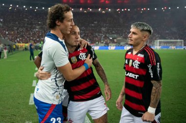 Rio de Janeiro, Rio de Janeiro, Brezilya - Haziran 01, 2025. Brezilya Şampiyonası için Maracana Stadyumu 'nda Flamengo x Fortaleza.                 
