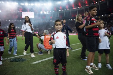 Rio de Janeiro, Rio de Janeiro, Brezilya - Haziran 01, 2025. Brezilya Şampiyonası için Maracana Stadyumu 'nda Flamengo x Fortaleza.                 