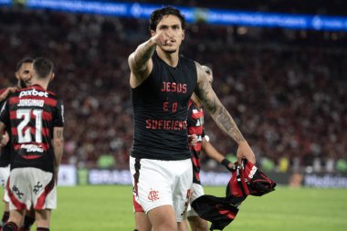 Rio de Janeiro, Rio de Janeiro, Brezilya - 20 Temmuz 2025. Flamengo x Fluminense Maracana Stadyumu.                           