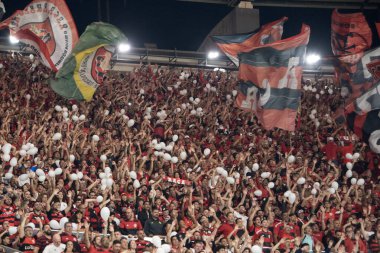 Rio de Janeiro, Rio de Janeiro, Brezilya - 20 Temmuz 2025. Flamengo x Fluminense Maracana Stadyumu.                           