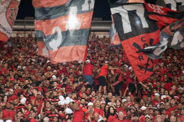 Rio de Janeiro, Rio de Janeiro, Brezilya - 20 Temmuz 2025. Flamengo x Fluminense Maracana Stadyumu.                           