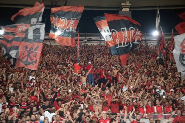 Rio de Janeiro, Rio de Janeiro, Brezilya - 20 Temmuz 2025. Flamengo x Fluminense Maracana Stadyumu.                           