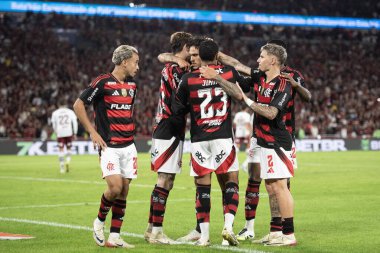 Rio de Janeiro, Rio de Janeiro, Brezilya - 20 Temmuz 2025. Flamengo x Fluminense Maracana Stadyumu.                           