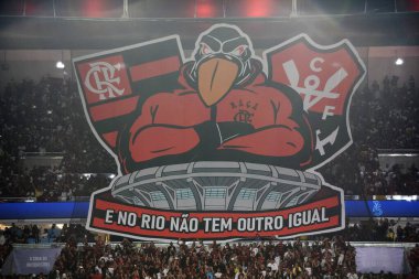 Rio de Janeiro, Rio de Janeiro, Brezilya - 20 Temmuz 2025. Flamengo x Fluminense Maracana Stadyumu.                           
