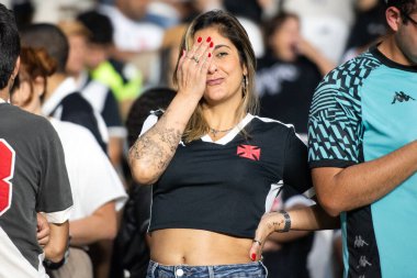 Rio de Janeiro, Rio de Janeiro, Brezilya - 22 Temmuz 2025. Güney Amerika Kupası için Sao Januario stadyumunda Vasco x Independiente del Valle.                    