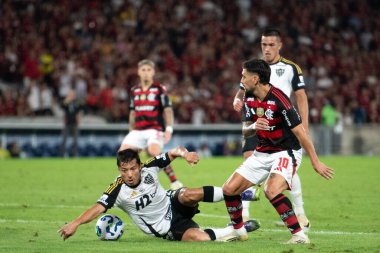 Rio de Janeiro, Rio de Janeiro, Brezilya - 27 Temmuz 2025. Flamengo x Atletico MG Maracana stadyumunda.                  