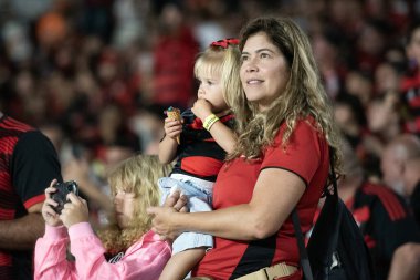 Rio de Janeiro, Rio de Janeiro, Brezilya - 27 Temmuz 2025. Flamengo x Atletico MG Maracana stadyumunda.                  