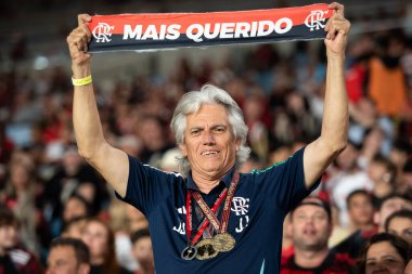 Rio de Janeiro, Rio de Janeiro, Brezilya - 27 Temmuz 2025. Flamengo x Atletico MG Maracana stadyumunda.                  