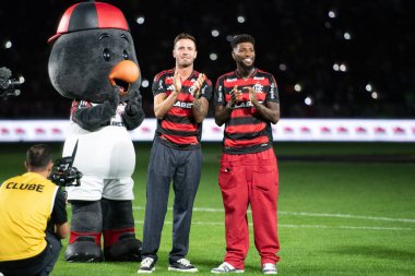 Rio de Janeiro, Rio de Janeiro, Brezilya - 27 Temmuz 2025. Flamengo x Atletico MG Maracana stadyumunda.                  