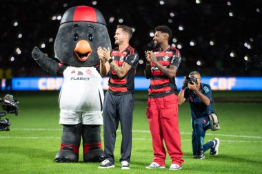 Rio de Janeiro, Rio de Janeiro, Brezilya - 27 Temmuz 2025. Flamengo x Atletico MG Maracana stadyumunda.                  