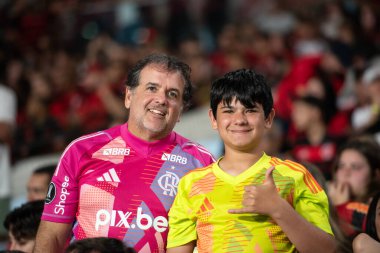 Rio de Janeiro, Rio de Janeiro, Brezilya - 27 Temmuz 2025. Flamengo x Atletico MG Maracana stadyumunda.                  