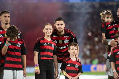 Rio de Janeiro, Rio de Janeiro, Brezilya - 27 Temmuz 2025. Flamengo x Atletico MG Maracana stadyumunda.                  