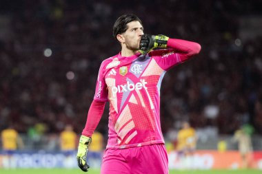 Rio de Janeiro, Rio de Janeiro, Brezilya - 09 Ağustos 2025. Maracana Stadyumunda Flamengo x Mirassol.                       
