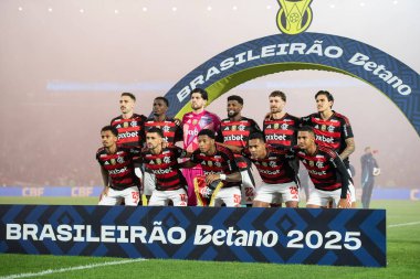 Rio de Janeiro, Rio de Janeiro, Brezilya - 09 Ağustos 2025. Maracana Stadyumunda Flamengo x Mirassol.                       