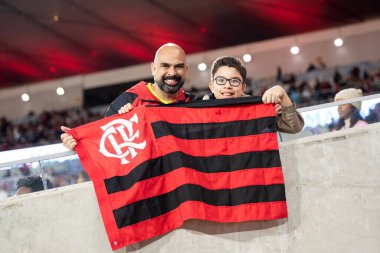 Rio de Janeiro, Rio de Janeiro, Brezilya - 09 Ağustos 2025. Maracana Stadyumunda Flamengo x Mirassol.                       