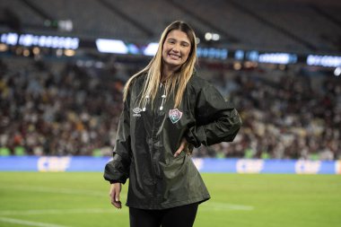 Rio de Janeiro, Rio de Janeiro, Brezilya - Ağustos 06, 2025. Maracana Stadyumu 'nda Fluminense x Internacional.                    