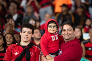 Rio de Janeiro, Rio de Janeiro, Brezilya - 09 Ağustos 2025. Maracana Stadyumunda Flamengo x Mirassol.                       