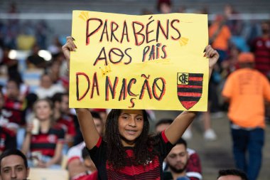 Rio de Janeiro, Rio de Janeiro, Brezilya - 09 Ağustos 2025. Maracana Stadyumunda Flamengo x Mirassol.                       