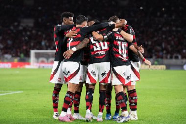 Rio de Janeiro, Rio de Janeiro, Brezilya - 09 Ağustos 2025. Maracana Stadyumunda Flamengo x Mirassol.                       