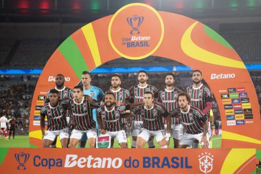 Rio de Janeiro, Rio de Janeiro, Brezilya - Ağustos 06, 2025. Maracana Stadyumu 'nda Fluminense x Internacional.                    