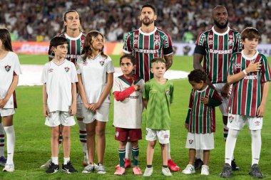 Rio de Janeiro, Rio de Janeiro, Brezilya - Ağustos 06, 2025. Maracana Stadyumu 'nda Fluminense x Internacional.                    