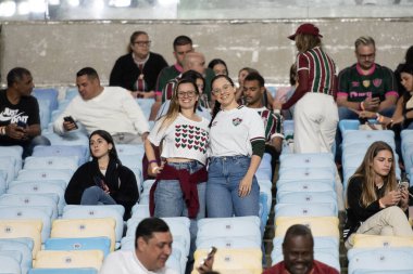 Rio de Janeiro, Rio de Janeiro, Brezilya - Ağustos 06, 2025. Maracana Stadyumu 'nda Fluminense x Internacional.                    