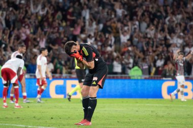 Rio de Janeiro, Rio de Janeiro, Brezilya - Ağustos 06, 2025. Maracana Stadyumu 'nda Fluminense x Internacional.                    